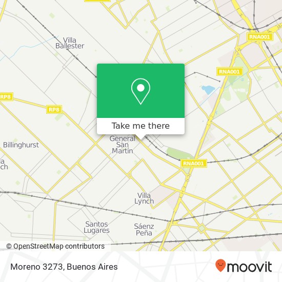 Moreno 3273 map