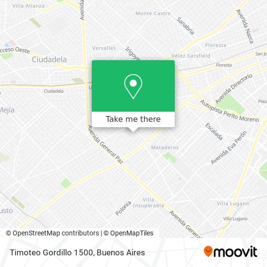 Mapa de Timoteo Gordillo 1500