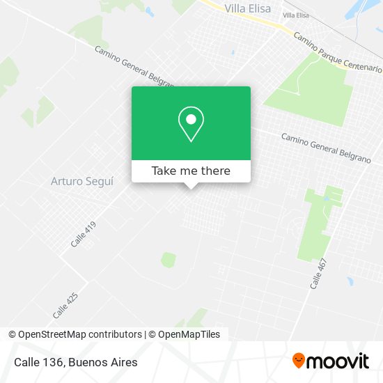 Mapa de Calle 136