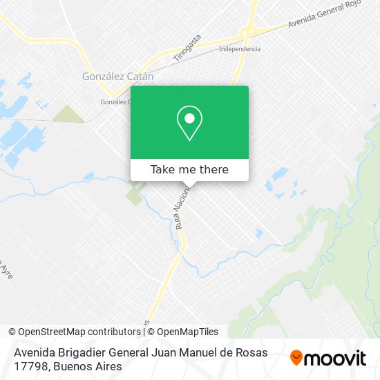 Avenida Brigadier General Juan Manuel de Rosas 17798 map