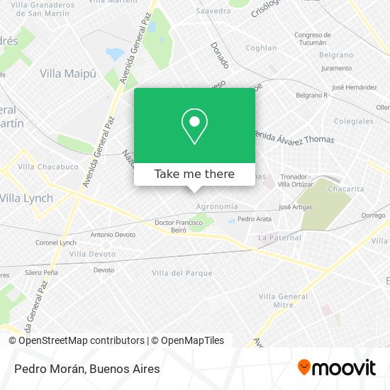 Mapa de Pedro Morán