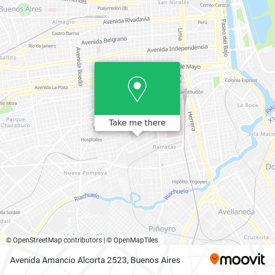 Avenida Amancio Alcorta 2523 map