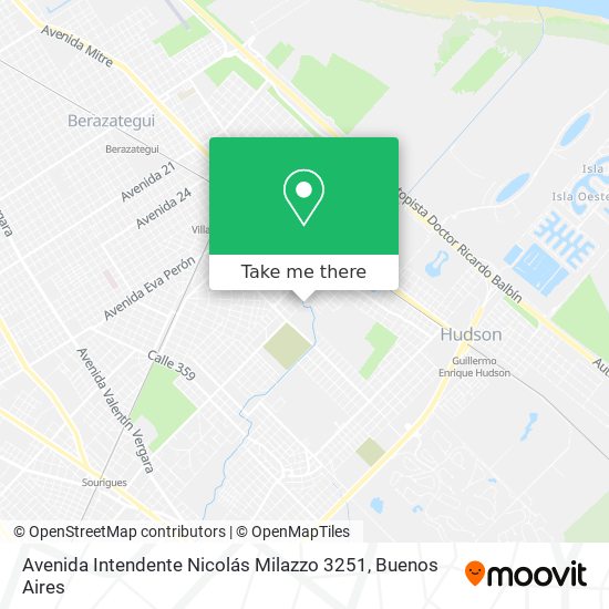 Mapa de Avenida Intendente Nicolás Milazzo 3251