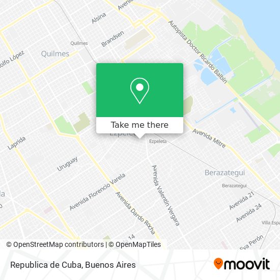 Republica de Cuba map