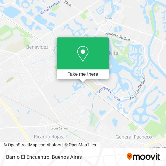 Barrio El Encuentro map