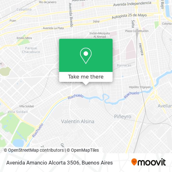Avenida Amancio Alcorta 3506 map