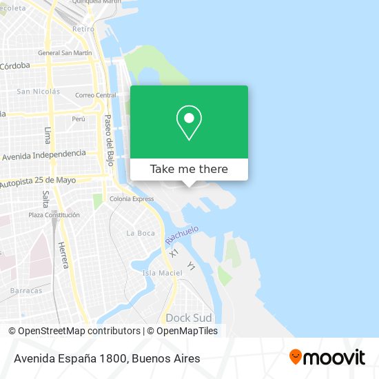 Mapa de Avenida España 1800