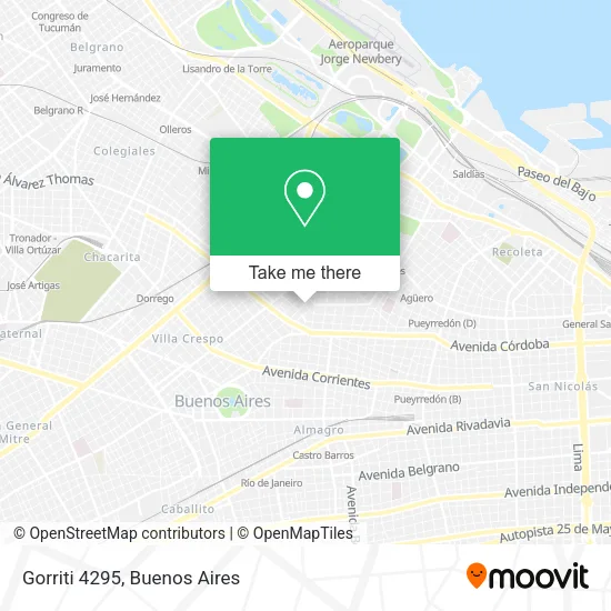 Gorriti 4295 map