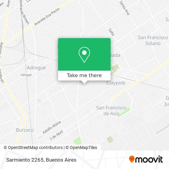 Sarmiento 2265 map