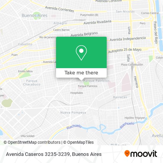 Avenida Caseros 3235-3239 map