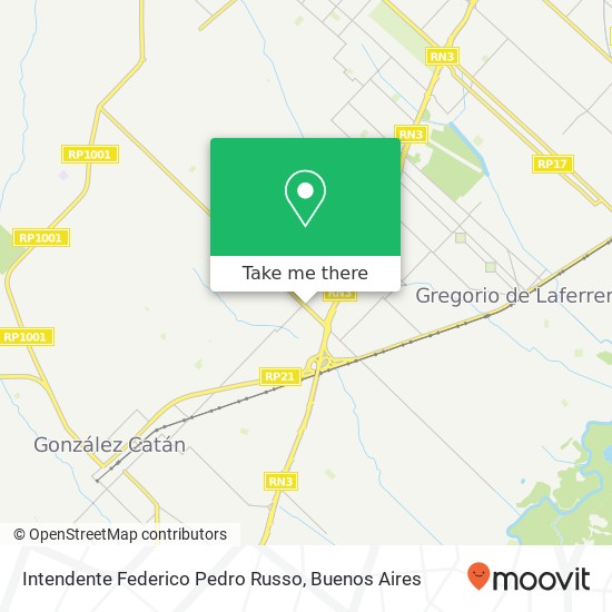 Mapa de Intendente Federico Pedro Russo