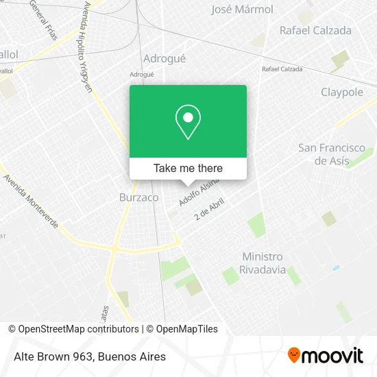 Mapa de Alte Brown 963