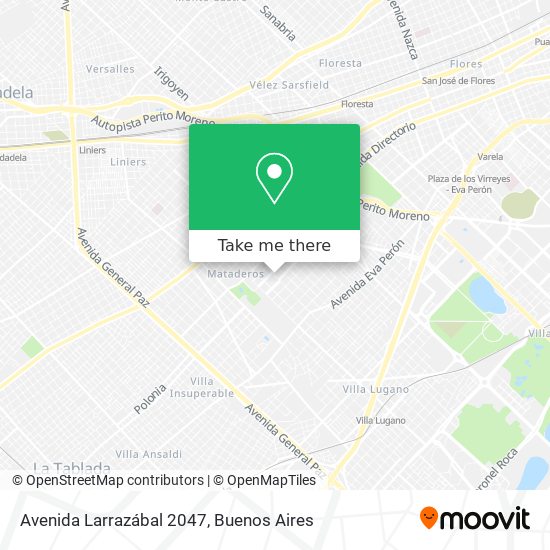 Avenida Larrazábal 2047 map