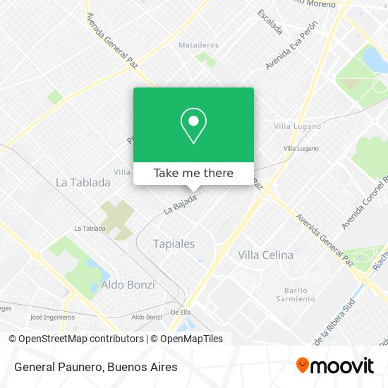 Mapa de General Paunero