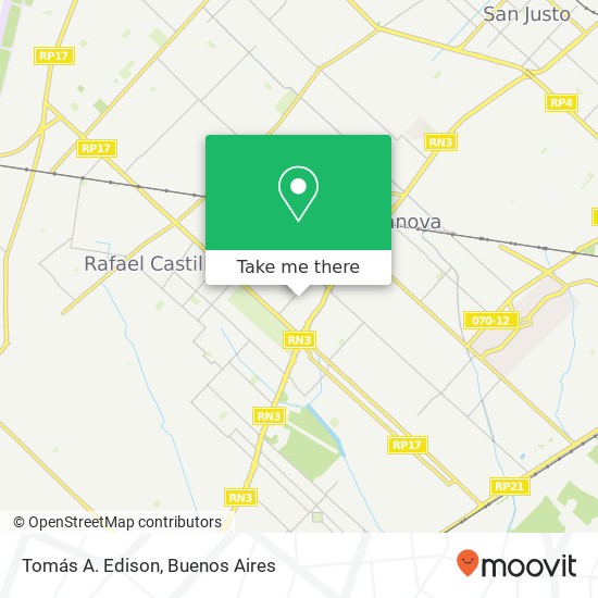 Tomás A. Edison map