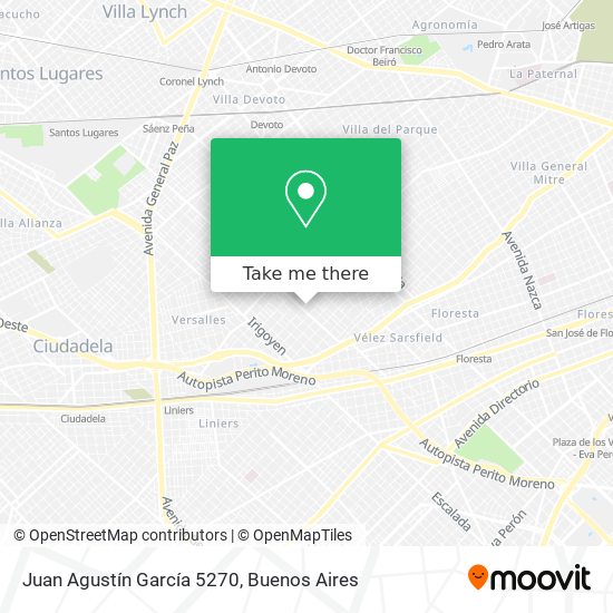 Juan Agustín García 5270 map