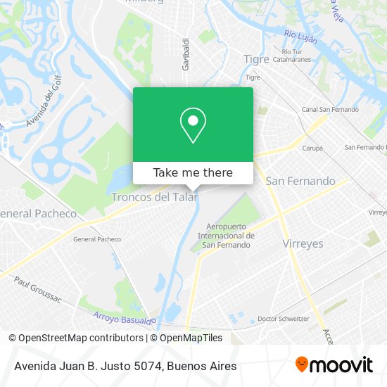 Avenida Juan B. Justo 5074 map