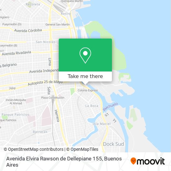 Avenida Elvira Rawson de Dellepiane 155 map