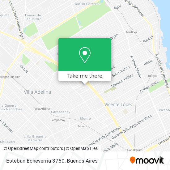 Esteban Echeverria 3750 map