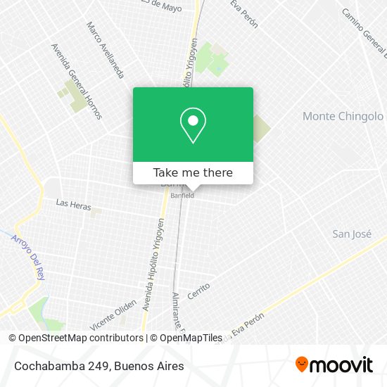 Cochabamba 249 map
