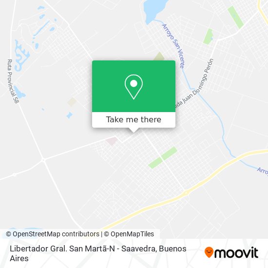 Mapa de Libertador Gral. San Martã-N - Saavedra