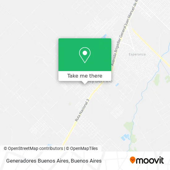 Generadores Buenos Aires map