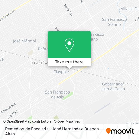 Remedios de Escalada - José Hernández map