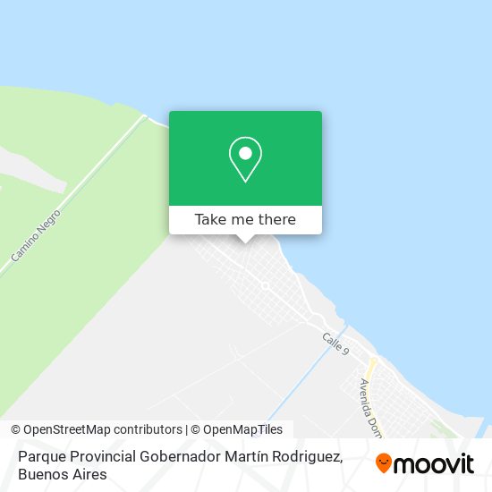 Mapa de Parque Provincial Gobernador Martín Rodriguez
