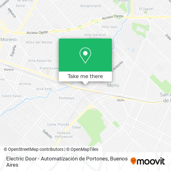 Mapa de Electric Door - Automatización de Portones