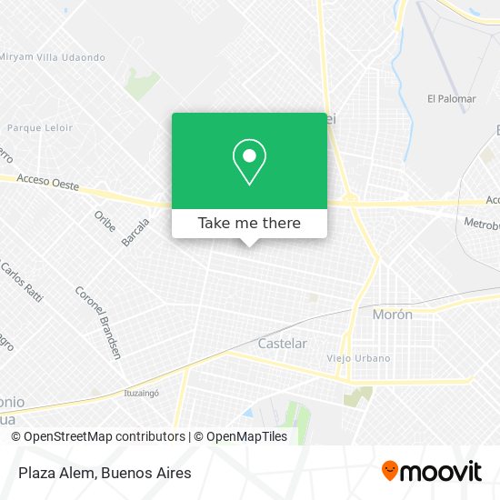 Plaza Alem map