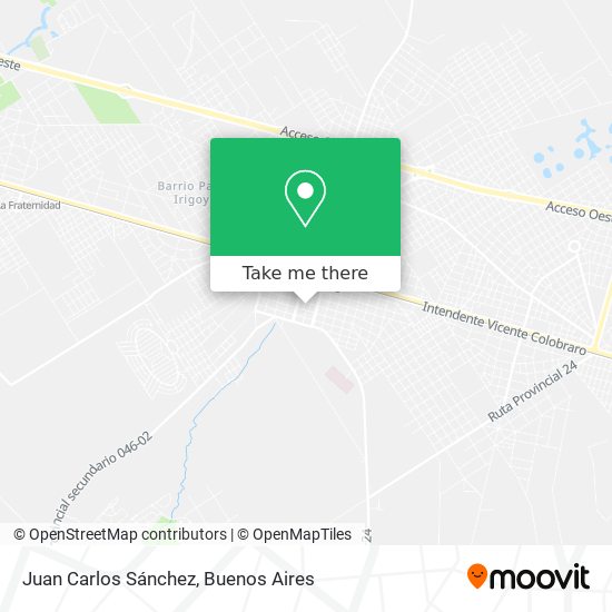 Juan Carlos Sánchez map