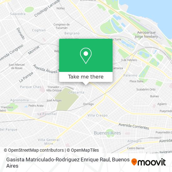 Gasista Matriculado-Rodriguez Enrique Raul map