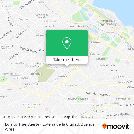 Luisito Trae Suerte - Lotería de la Ciudad map