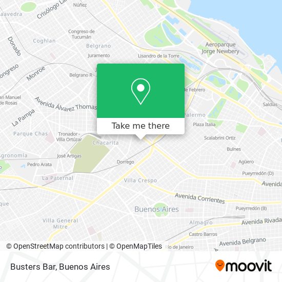 Busters Bar map