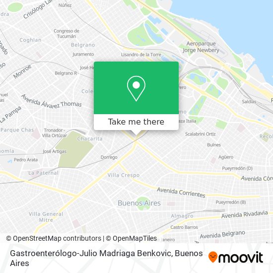 Gastroenterólogo-Julio Madriaga Benkovic map