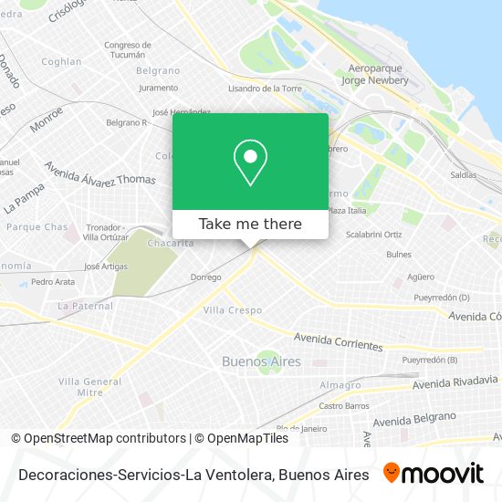 Decoraciones-Servicios-La Ventolera map