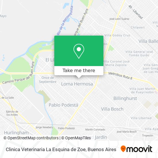 Clinica Veterinaria La Esquina de Zoe map