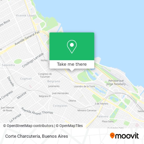 Corte Charcutería map
