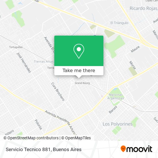 Servicio Tecnico 881 map