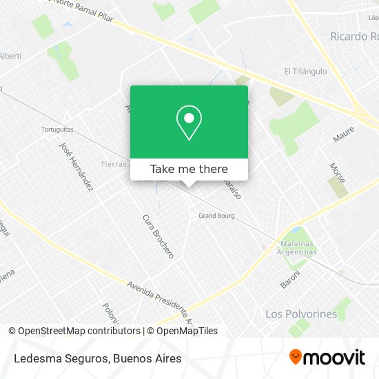 Ledesma Seguros map