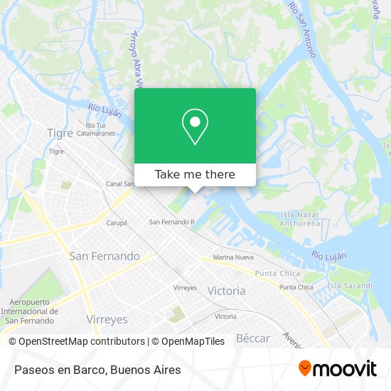 Paseos en Barco map