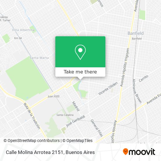 Mapa de Calle Molina Arrotea 2151