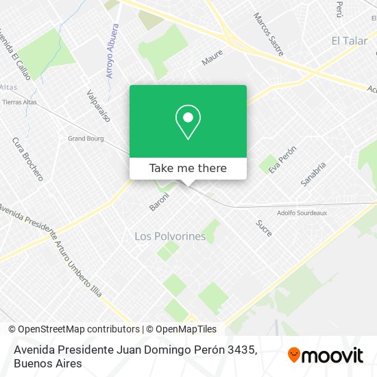 Avenida Presidente Juan Domingo Perón 3435 map