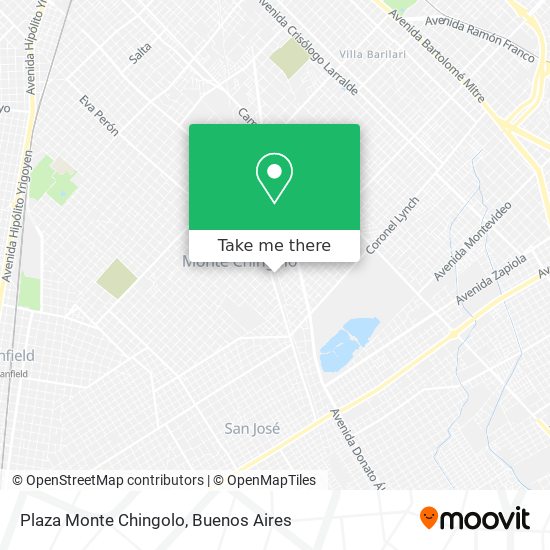 Plaza Monte Chingolo map