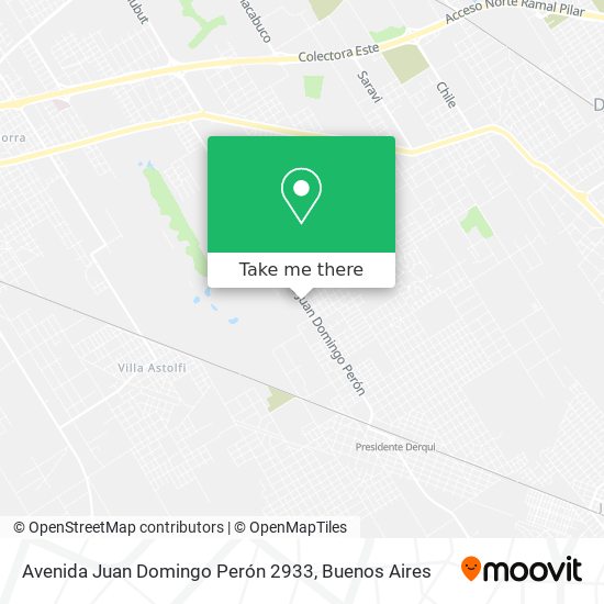 Avenida Juan Domingo Perón 2933 map