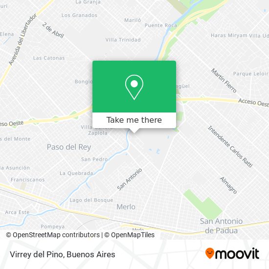 Virrey del Pino map