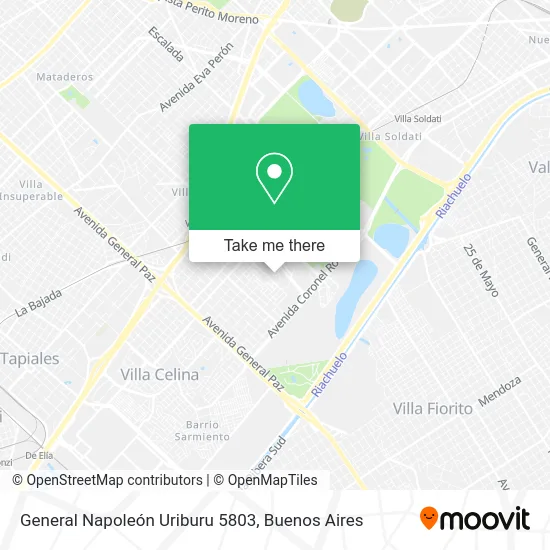 General Napoleón Uriburu 5803 map