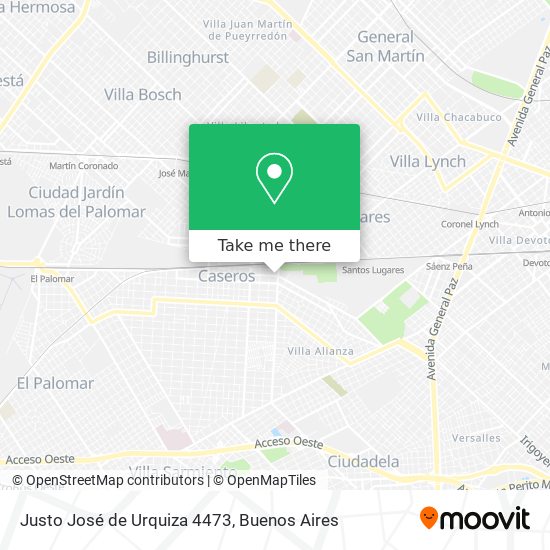 Justo José de Urquiza 4473 map