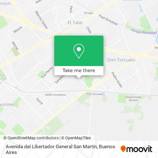 Mapa de Avenida del Libertador General San Martín