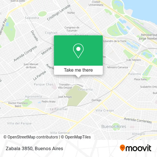 Zabala 3850 map